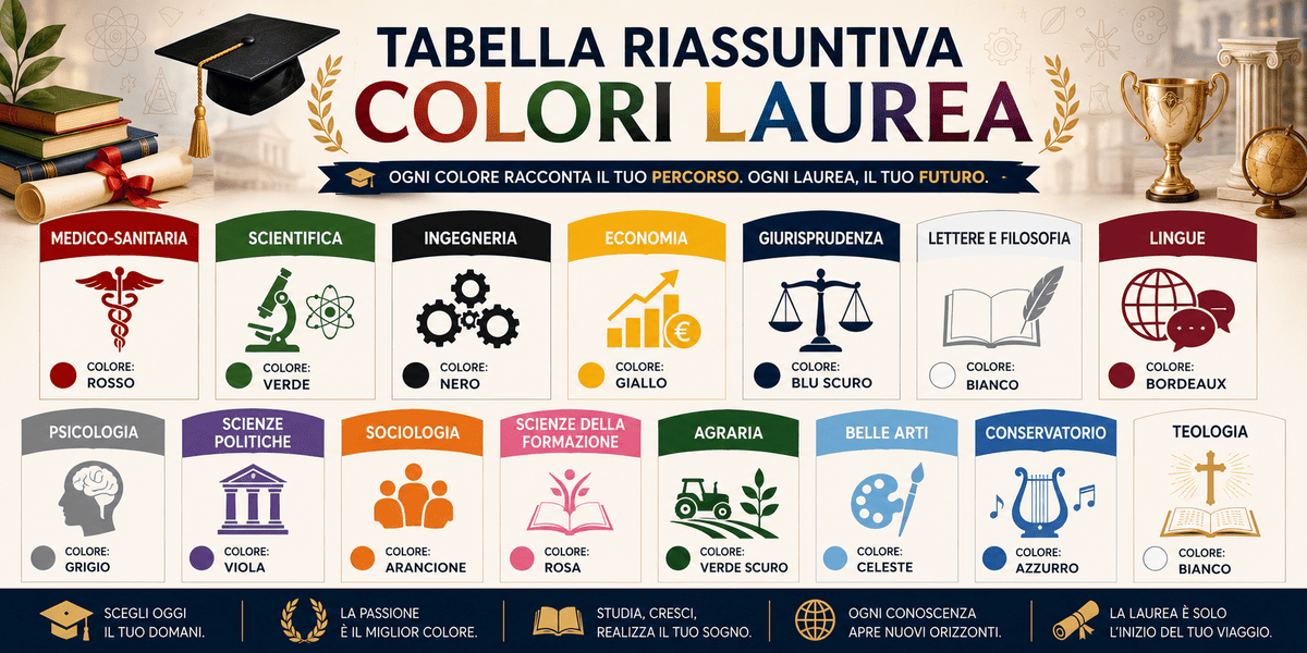 Colori Facoltà di laurea Generiche
